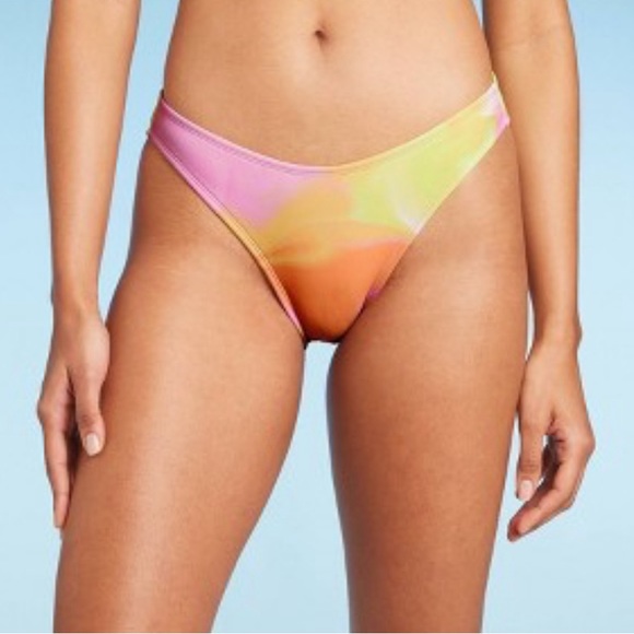 Wild fable Multicolored Pastel Low Rise Cheeky Bikini Bottom S (4-6) - Picture 1 of 9